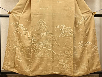 平和屋着物■訪問着　ろうけつ染め　風景文　正絹　逸品　BAAY3293hj