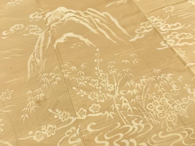 平和屋着物■訪問着　ろうけつ染め　風景文　正絹　逸品　BAAY3293hj
