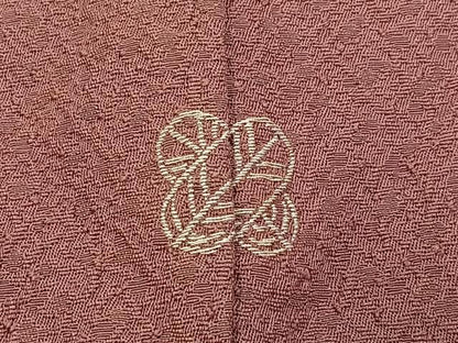 平和屋着物■中国三大刺繍　スワトウ刺繍　総刺繍　無地絵羽訪問着　花車文　退紅色　正絹　逸品　BAAY3303hj