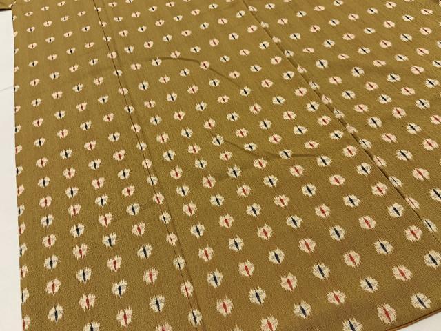 平和屋着物■上質なお召　吉祥文　正絹　逸品　BAAY3309hj