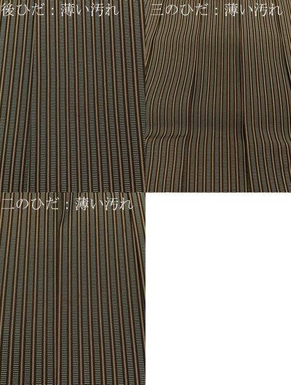 平和屋着物●男性　行灯袴　縞　正絹　逸品　BAAY3315hj