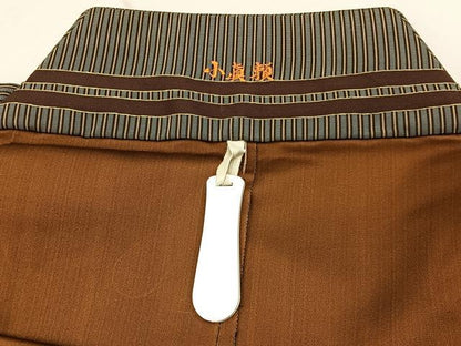 平和屋着物●男性　行灯袴　縞　正絹　逸品　BAAY3315hj