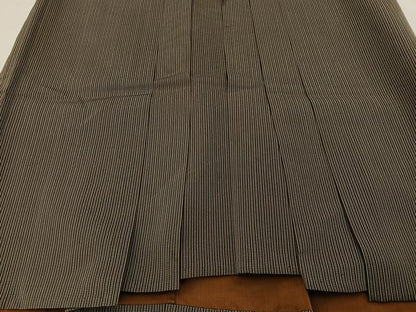 平和屋着物●男性　行灯袴　縞　正絹　逸品　BAAY3315hj