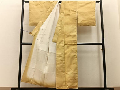 平和屋着物■上質な小紋　紬地　雲重ね文　正絹　逸品　BAAY3321hj