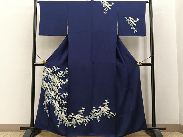 平和屋着物■訪問着　刺繍　裏菊　正絹　逸品　BAAY3324hj