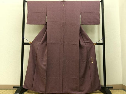 平和屋着物■本草木染作家　圓啓　江戸小紋　鮫小紋柄　正絹　逸品　BAAY3325hj