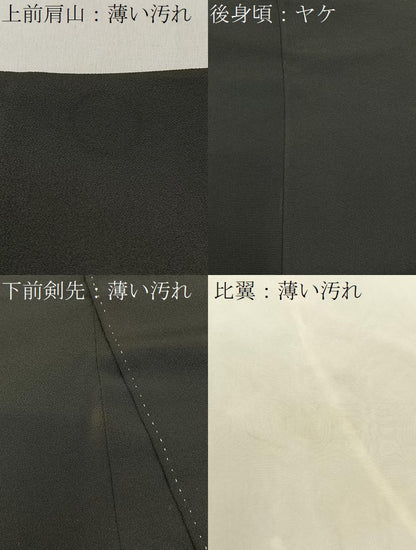 平和屋着物■豪華黒留袖　駒刺繍　若松葉　金彩　正絹　逸品　BAAY3326hj
