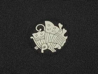 平和屋着物■豪華黒留袖　駒刺繍　若松葉　金彩　正絹　逸品　BAAY3326hj