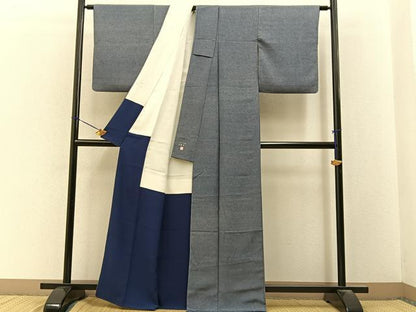 平和屋着物■古橋慶一　江戸小紋　鮫小紋柄　正絹　逸品　BAAY3328hj