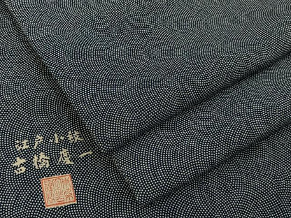 平和屋着物■古橋慶一　江戸小紋　鮫小紋柄　正絹　逸品　BAAY3328hj