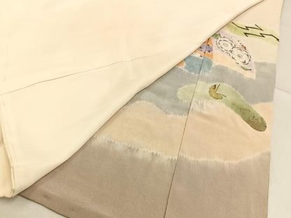 平和屋着物■豪華色留袖　辻が花　絞り　金彩　正絹　逸品　BAAY3331hj