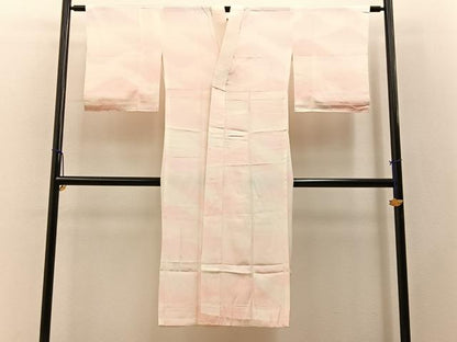 平和屋着物■長襦袢　無双仕立て　遠山文　正絹　逸品　BAAY3352hj