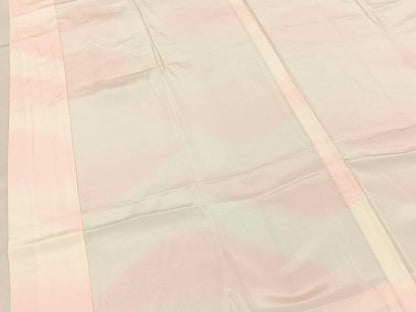 平和屋着物■長襦袢　無双仕立て　遠山文　正絹　逸品　BAAY3352hj