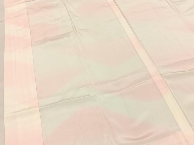 平和屋着物■長襦袢　無双仕立て　遠山文　正絹　逸品　BAAY3352hj
