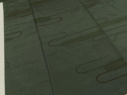 平和屋着物■上質な紬　エ霞文　正絹　逸品　未使用　BAAY3353hj