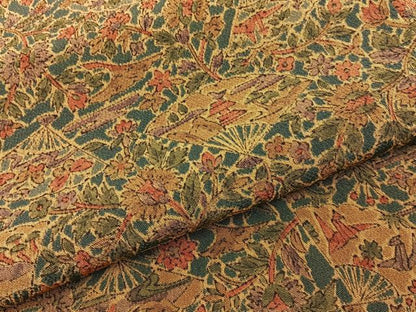平和屋着物■上質な小紋　扇面風景文　正絹　逸品　BAAY3356hj