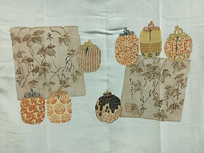 平和屋着物■男性　長襦袢　袷　仕覆　暈し染め　正絹　逸品　BAAY3359hj