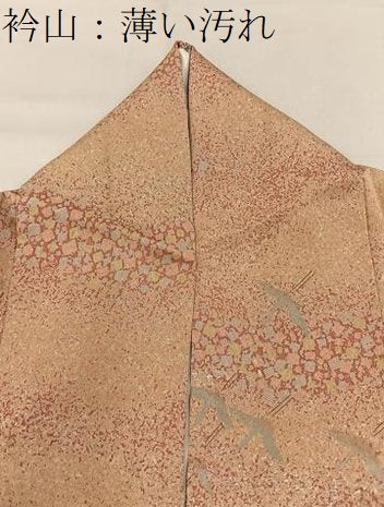 平和屋着物■上質な小紋　飛鶴文　金彩　正絹　逸品　BAAY3366hj