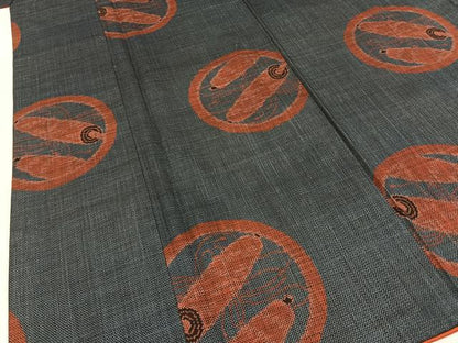 平和屋着物■本場大島紬　7マルキ　絵巻丸文　正絹　逸品　BAAY3371hj