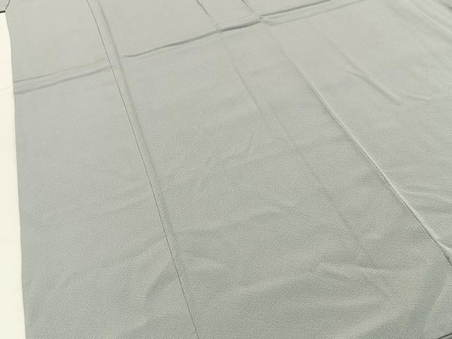 平和屋着物■本草木染作家　圓啓　色無地　薄雲鼠色　正絹　逸品　BAAY3381hj