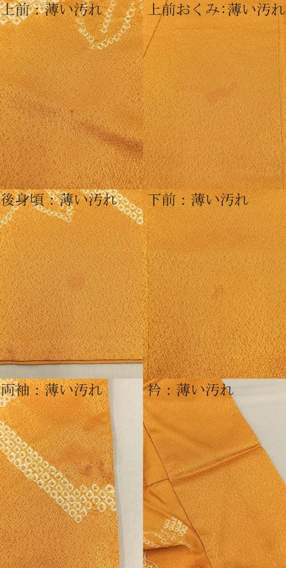 平和屋着物■訪問着　駒刺繍　絞り　枝椿　金彩　正絹　逸品　BAAY3382hj