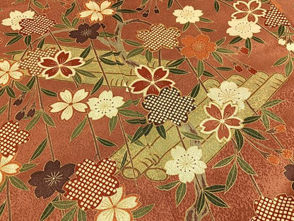 平和屋着物■訪問着　駒刺繍　花筏　暈し染め　金彩　正絹　逸品　BAAY3402hj
