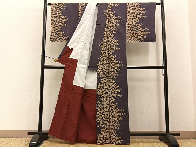 平和屋着物■小紋　梅　洗える着物　BAAY3418hj