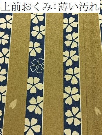 平和屋着物■小紋　桜間道　洗える着物　BAAY3427hj