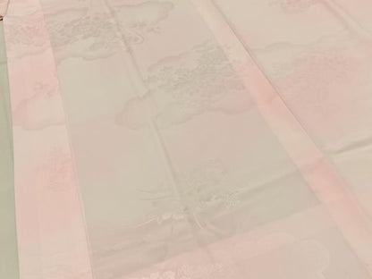 平和屋着物■振袖用長襦袢　無双仕立て　花籠地紋　暈し染め　洗える着物　BAAY3431hj