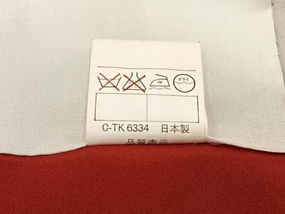 平和屋着物●小振袖　二尺袖　矢羽根文　洗える着物　BAAY3440hj