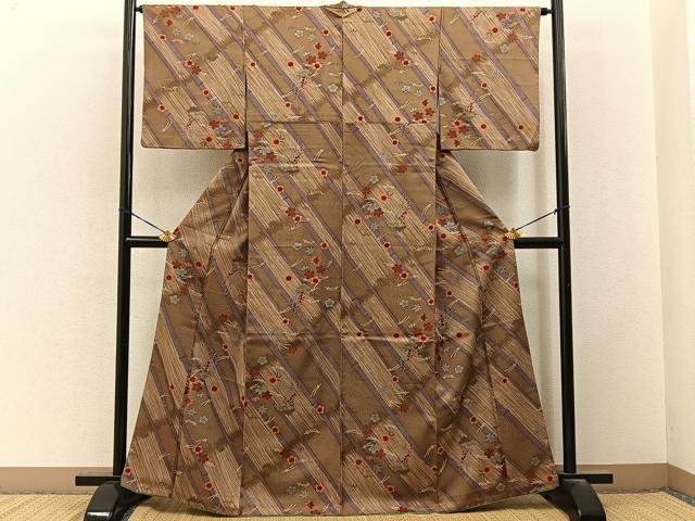 平和屋着物■小紋　吹き寄せ文　洗える着物　BAAY3445hj