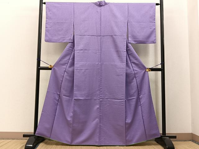 平和屋着物■色無地　胴抜き仕立て　半色　洗える着物　BAAY3450hj
