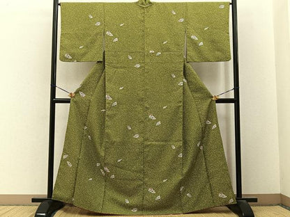 平和屋着物■小紋　辻が花　洗える着物　BAAY3454hj
