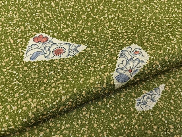 平和屋着物■小紋　辻が花　洗える着物　BAAY3454hj