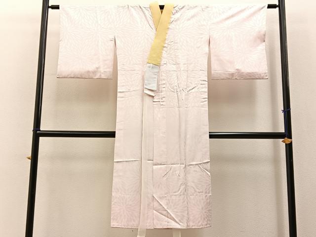 平和屋着物■長襦袢　無双仕立て　菊地紋　洗える着物　BAAY3457hj