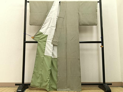 平和屋着物■江戸小紋　極小鮫小紋柄　正絹　逸品　BAAY3462hj