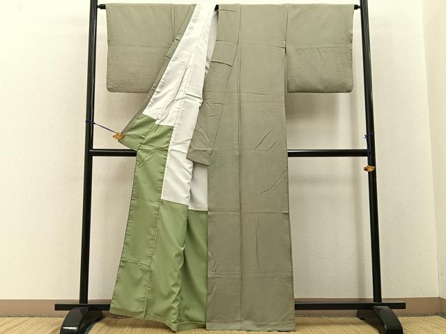 平和屋着物■江戸小紋　極小鮫小紋柄　正絹　逸品　BAAY3462hj