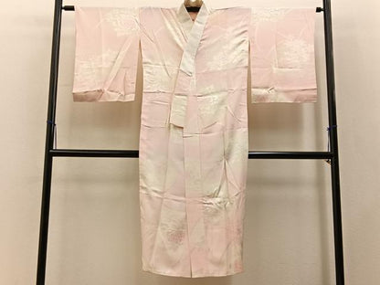 平和屋着物■長襦袢　無双仕立て　草花地紋　暈し染め　正絹　逸品　BAAY3465hj