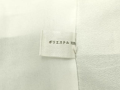 平和屋着物■小紋　格子草花文　洗える着物　BAAY3468hj