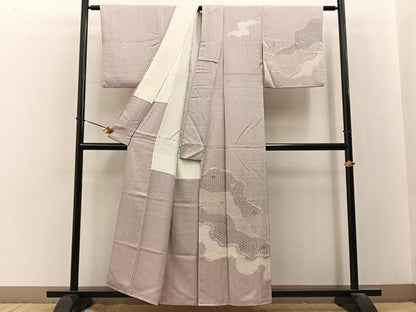 平和屋着物■訪問着　絞り　刺繍　有職文様　正絹　逸品　BAAY3473hj