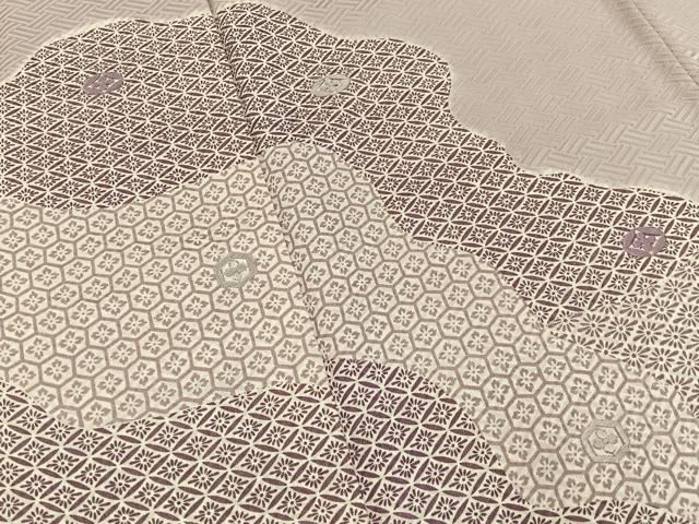 平和屋着物■訪問着　絞り　刺繍　有職文様　正絹　逸品　BAAY3473hj