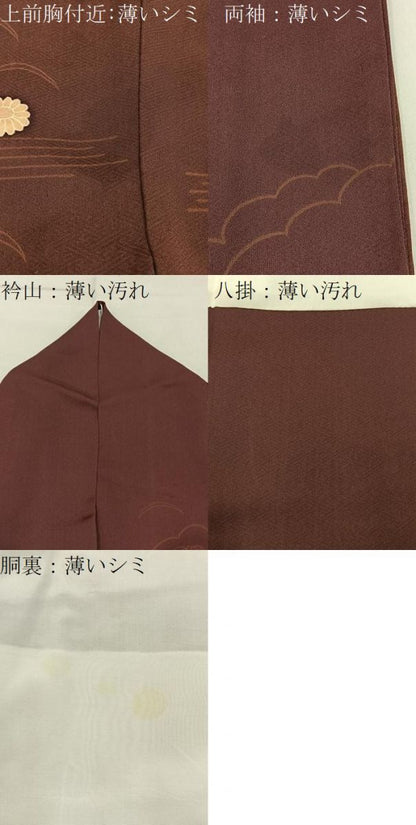平和屋着物■訪問着　作家物　松竹梅花文　正絹　逸品　BAAY3484hj