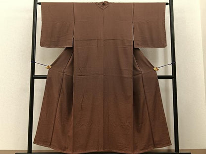 平和屋着物■上質な小紋　あられ文　正絹　逸品　未使用　BAAY3494hj
