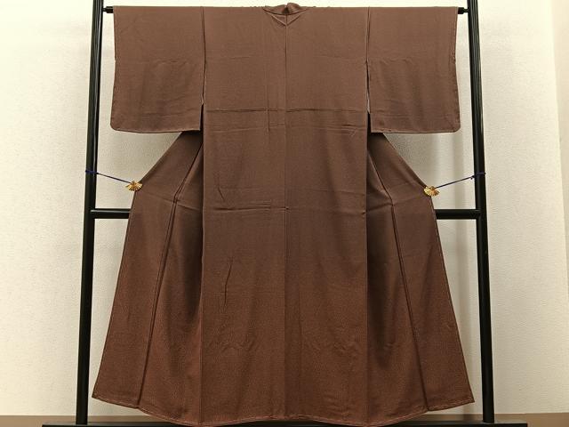 平和屋着物■上質な小紋　あられ文　正絹　逸品　未使用　BAAY3494hj