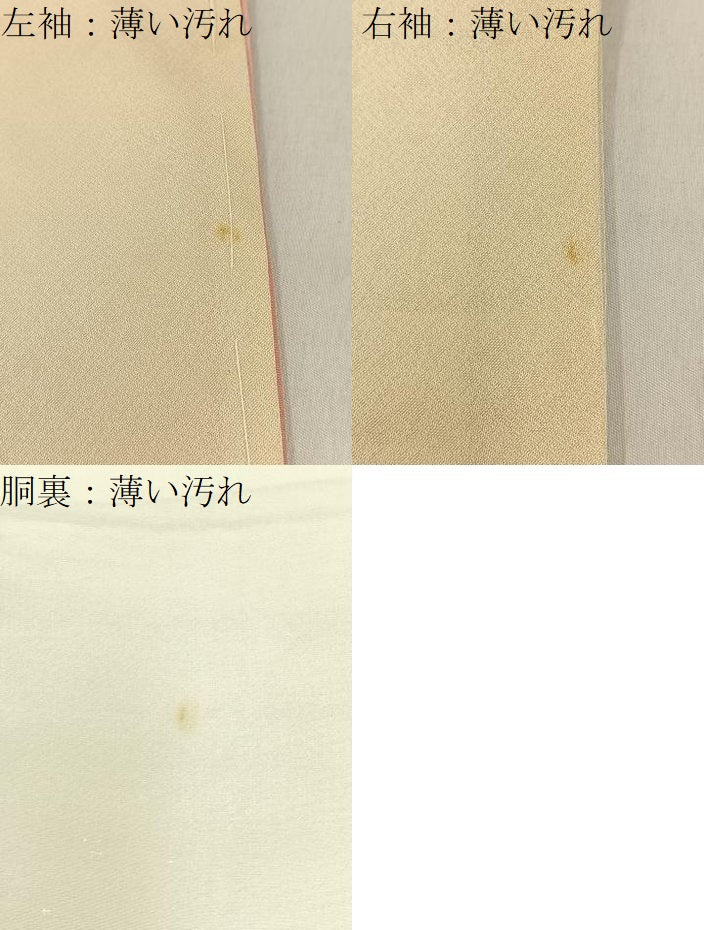 平和屋着物■訪問着　刺繍　草花文　暈し染め　金糸　正絹　逸品　BAAY3498hj