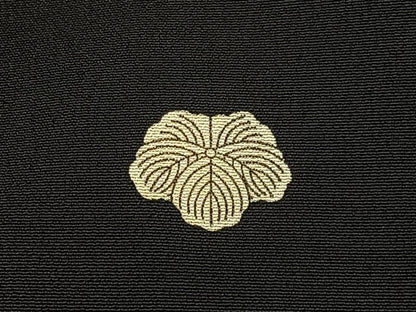 平和屋着物■豪華黒留袖　飛鶴扇面風景文　金彩　正絹　逸品　BAAY3502hj
