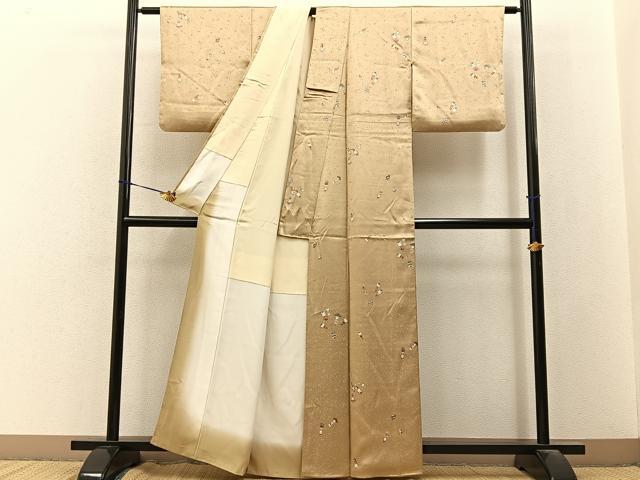平和屋着物■上質な小紋　こけし　正絹　逸品　BAAY3515hj