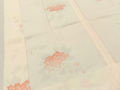 平和屋着物■長襦袢　無双仕立て　紫陽花　暈し染め　正絹　逸品　未使用　BAAY3516hj