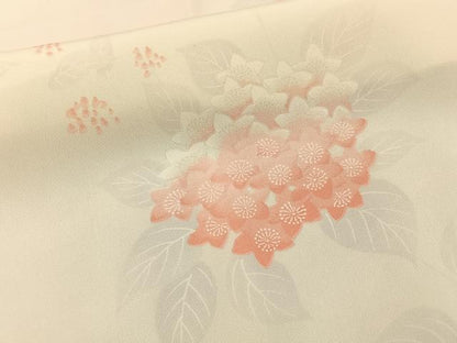 平和屋着物■長襦袢　無双仕立て　紫陽花　暈し染め　正絹　逸品　未使用　BAAY3516hj