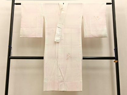 平和屋着物■長襦袢　無双仕立て　手描き　草花文　暈し染め　正絹　逸品　BAAY3519hj